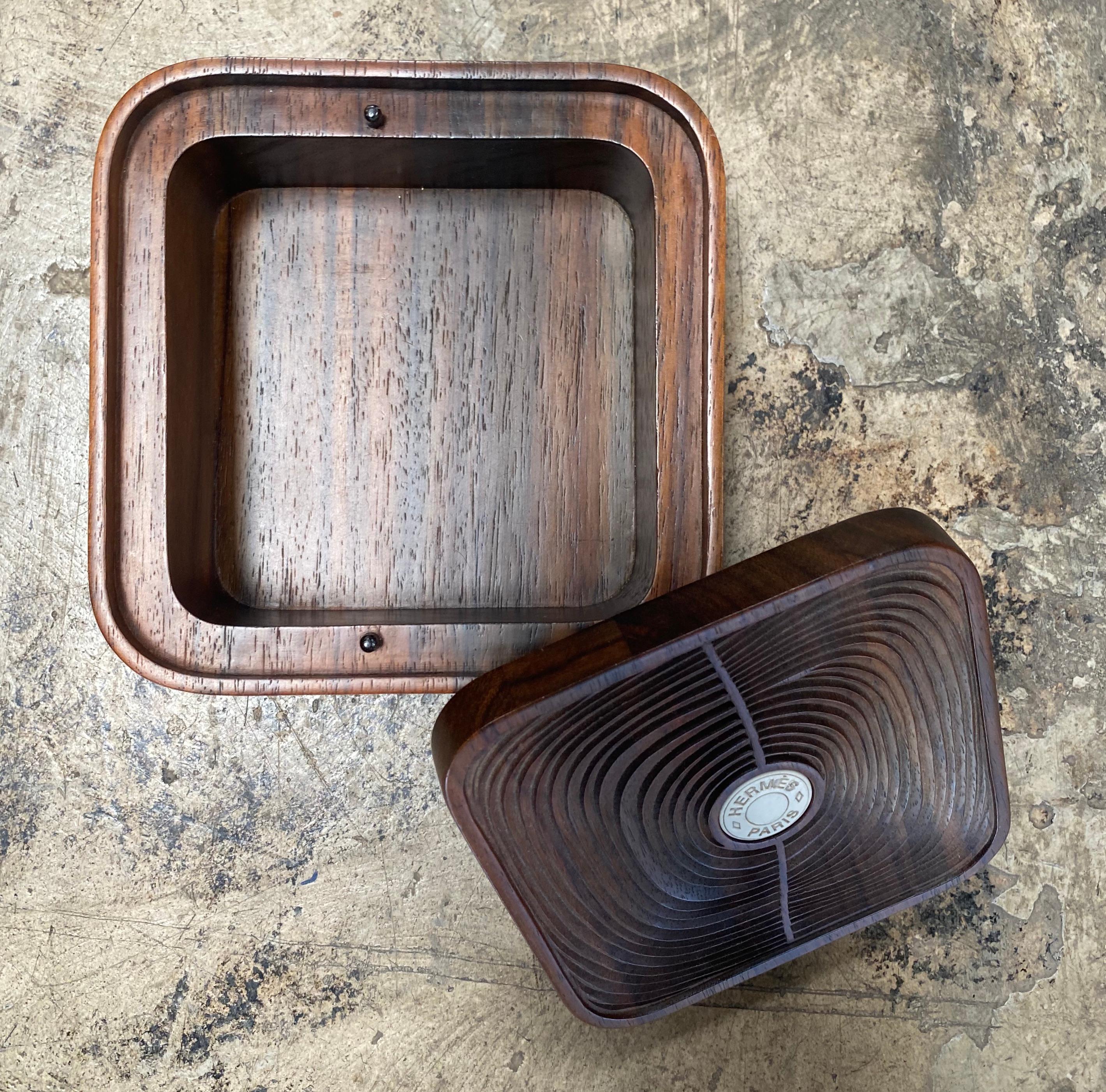 1980s Decorative Hermes Wood Box 1