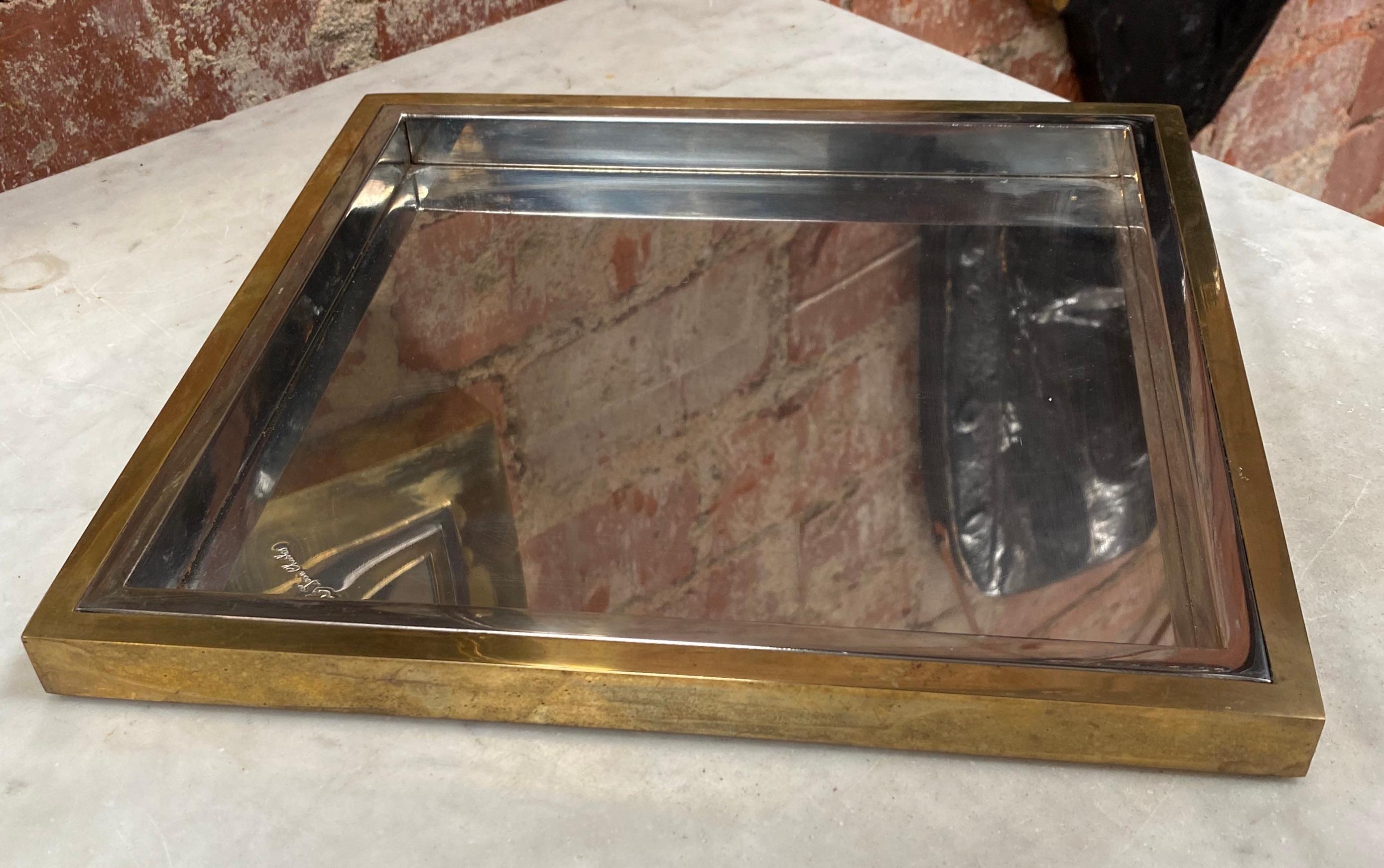 Italian 1980s Decorative Square Bowl