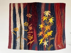 Tapisserie en laine fabriquée à la main, Tchécoslovaquie, années 1980