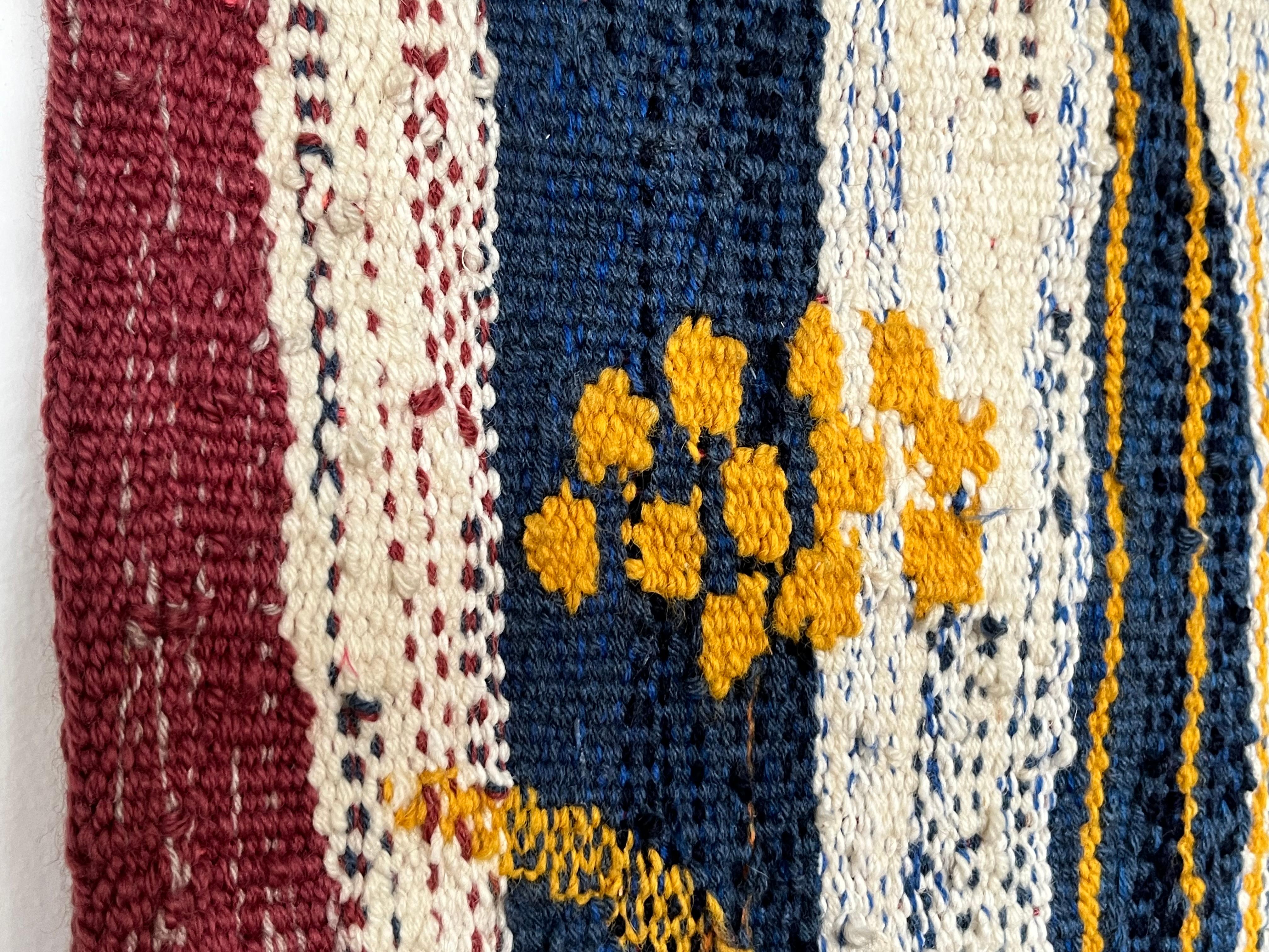 Tapiz de lana Hand Made de diseño de los años 80 - Checoslovaquia Lana en venta