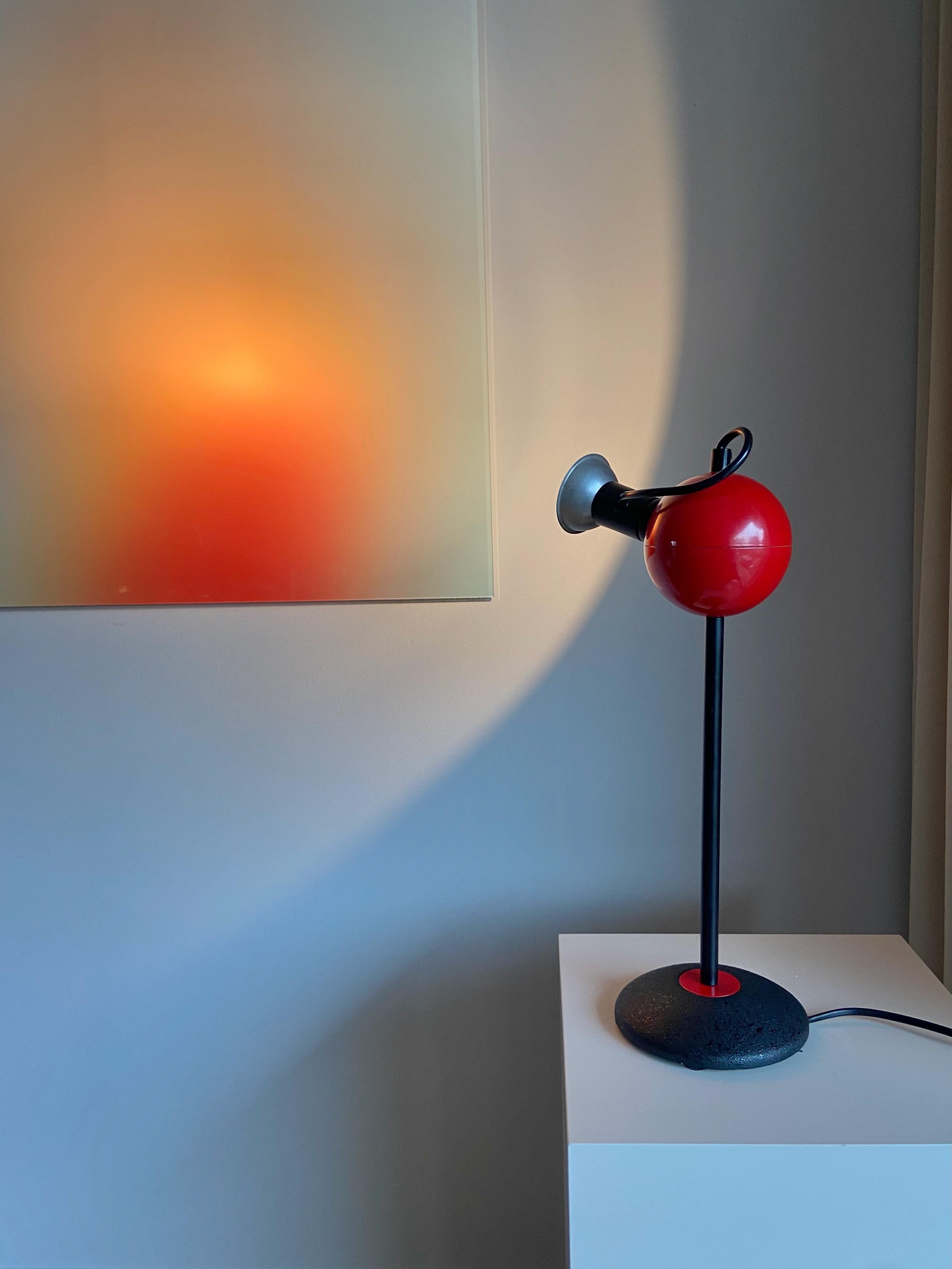 1980s Design Stefano Cevoli Table Lamp Produced by Vermezzo Made in Italy For Sale 2