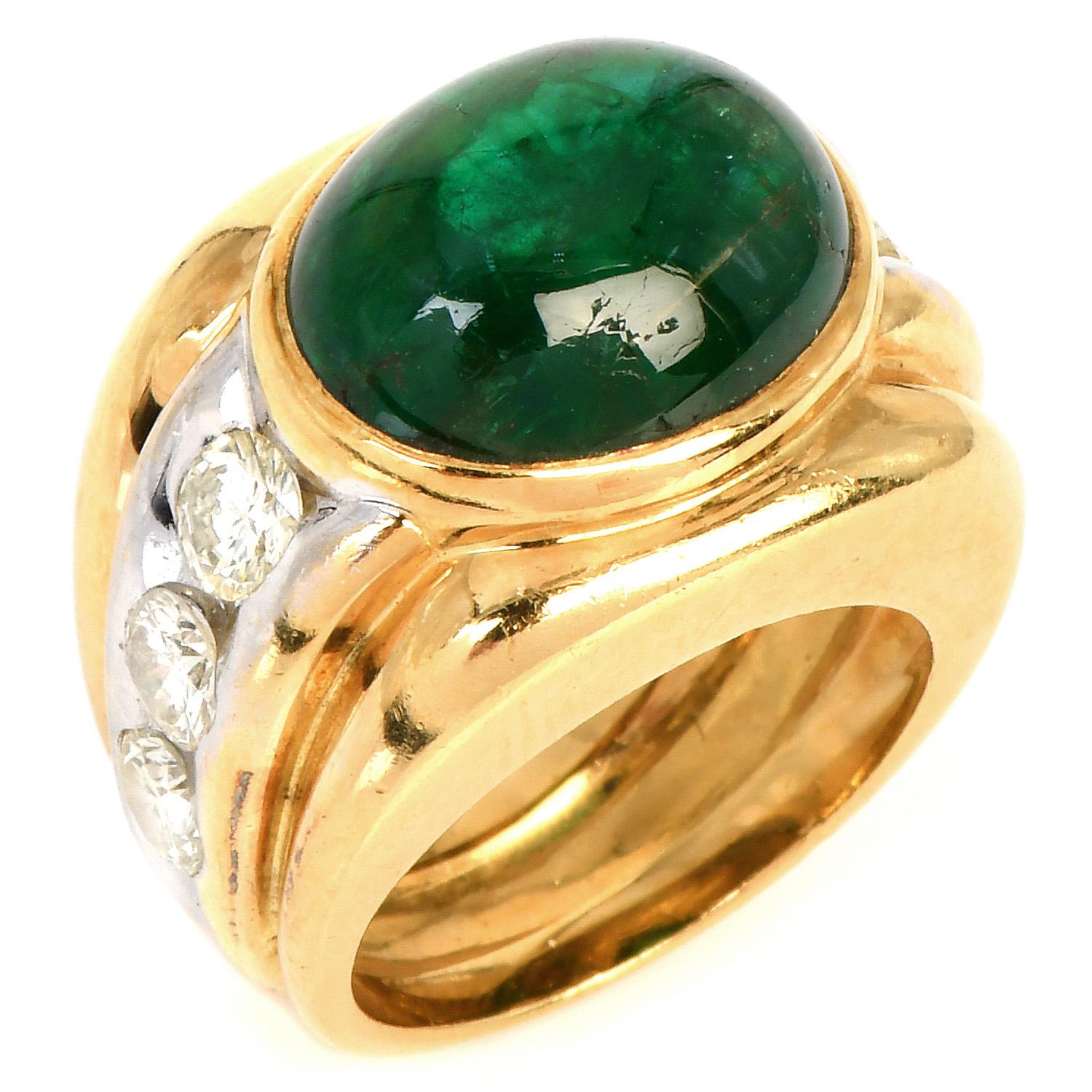 emerald man ring