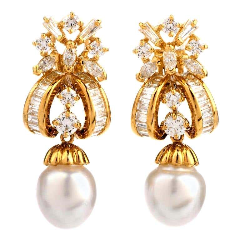 Antique Pearl Earrings - 2,852 For Sale at 1stdibs - Page 4