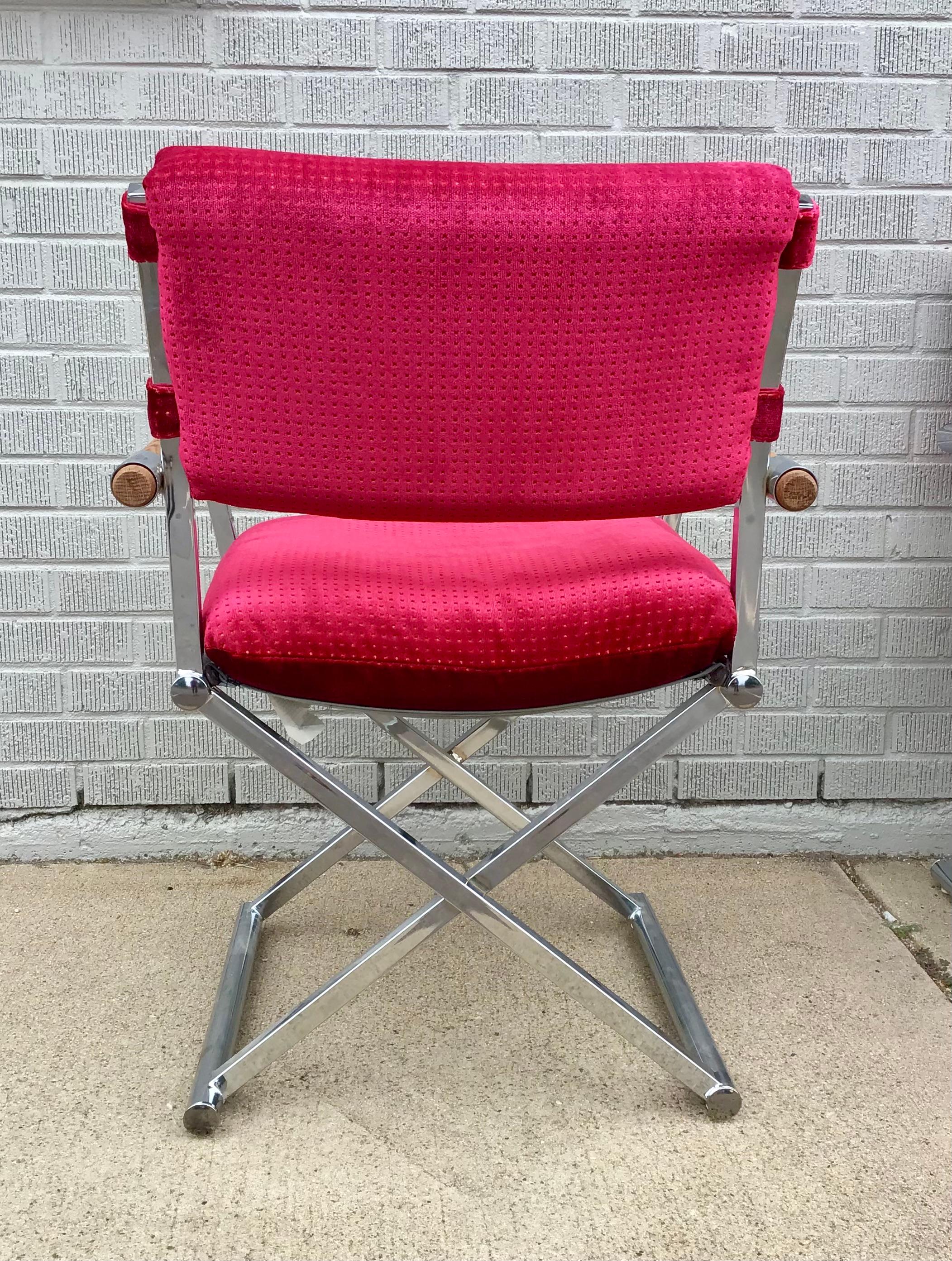 Sedie da regista anni '80 di Cal-Style, set di 6 sedie in vendita 11