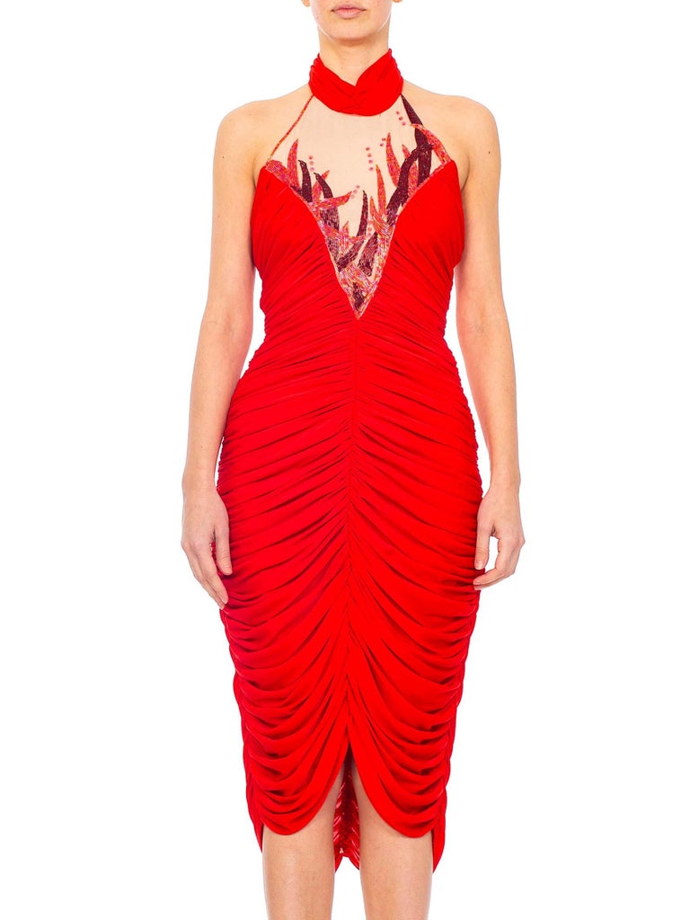 red disco dress Disco Fever Mini Slip