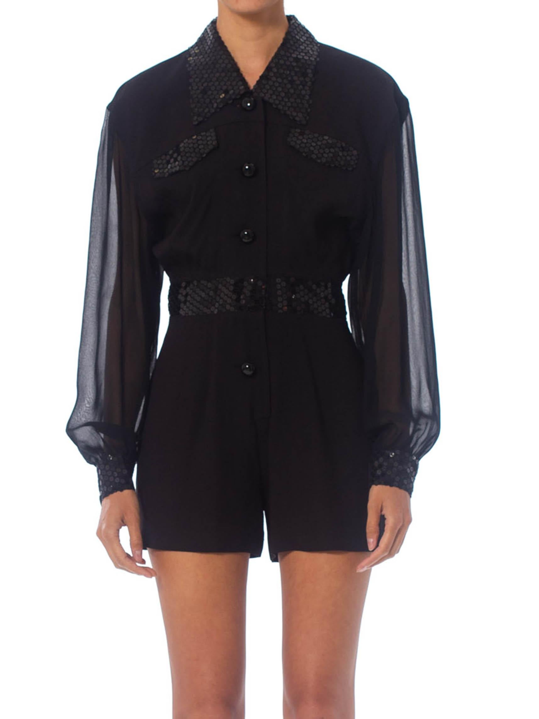 sequin shorts romper