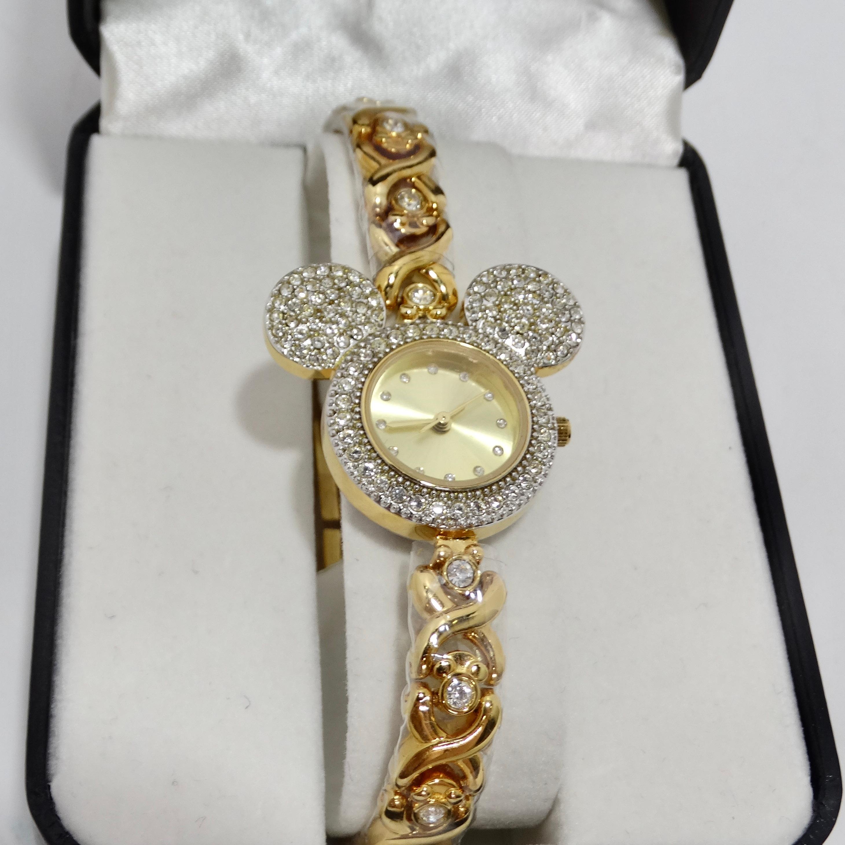 gold mickey mouse watch