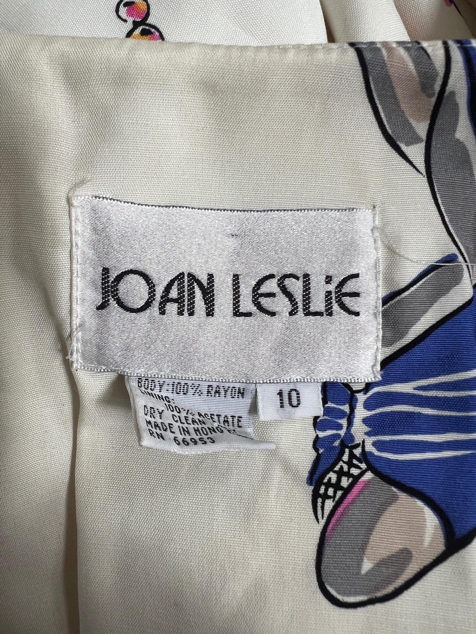 1980er Jahre tut 1940er Joan Leslie Novelty Print Peplum Kleid Damen im Angebot