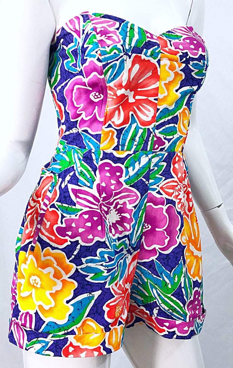 Hawaiian Floral Romper main image 1