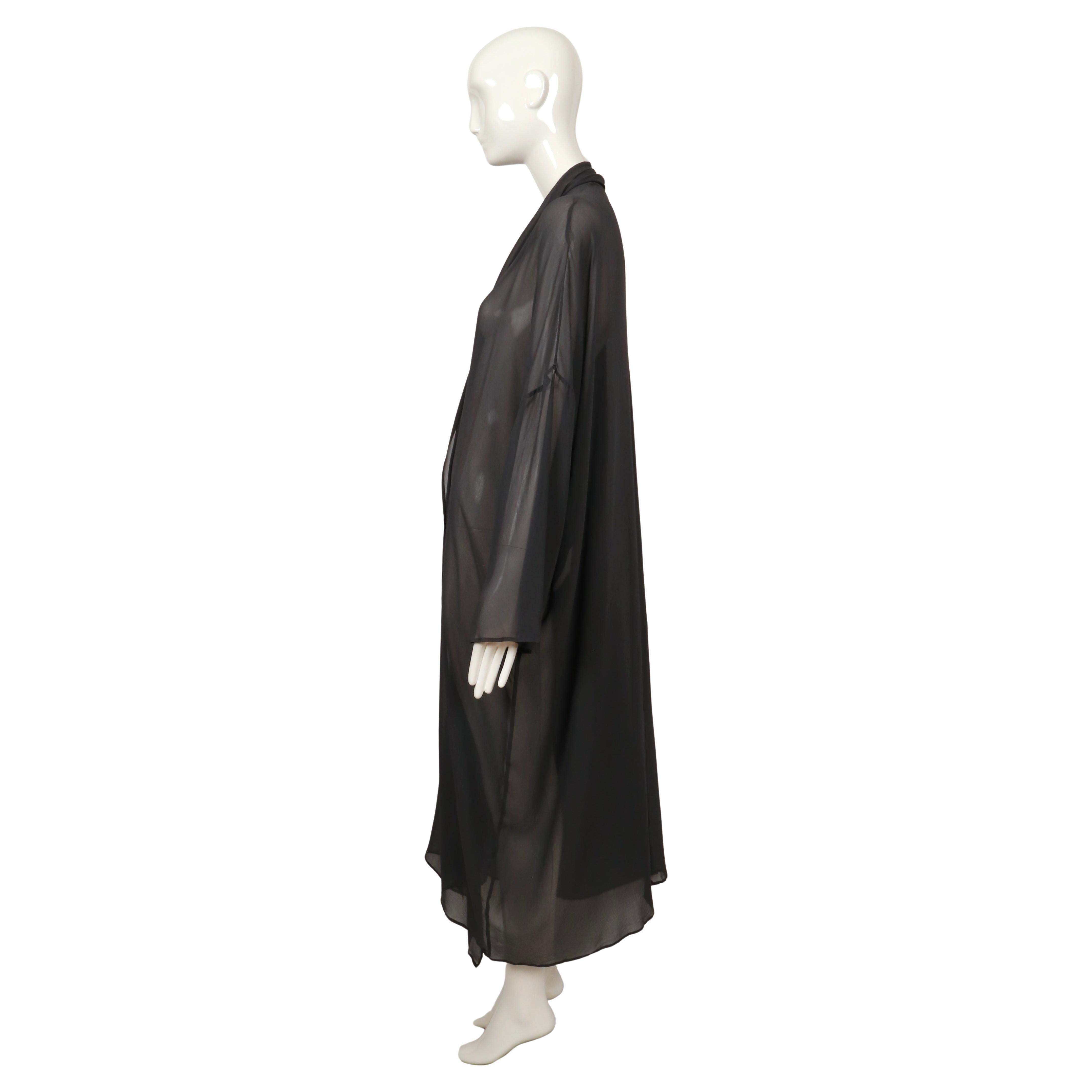 1980's DOLCE & GABBANA sheer silk duster coat For Sale 1