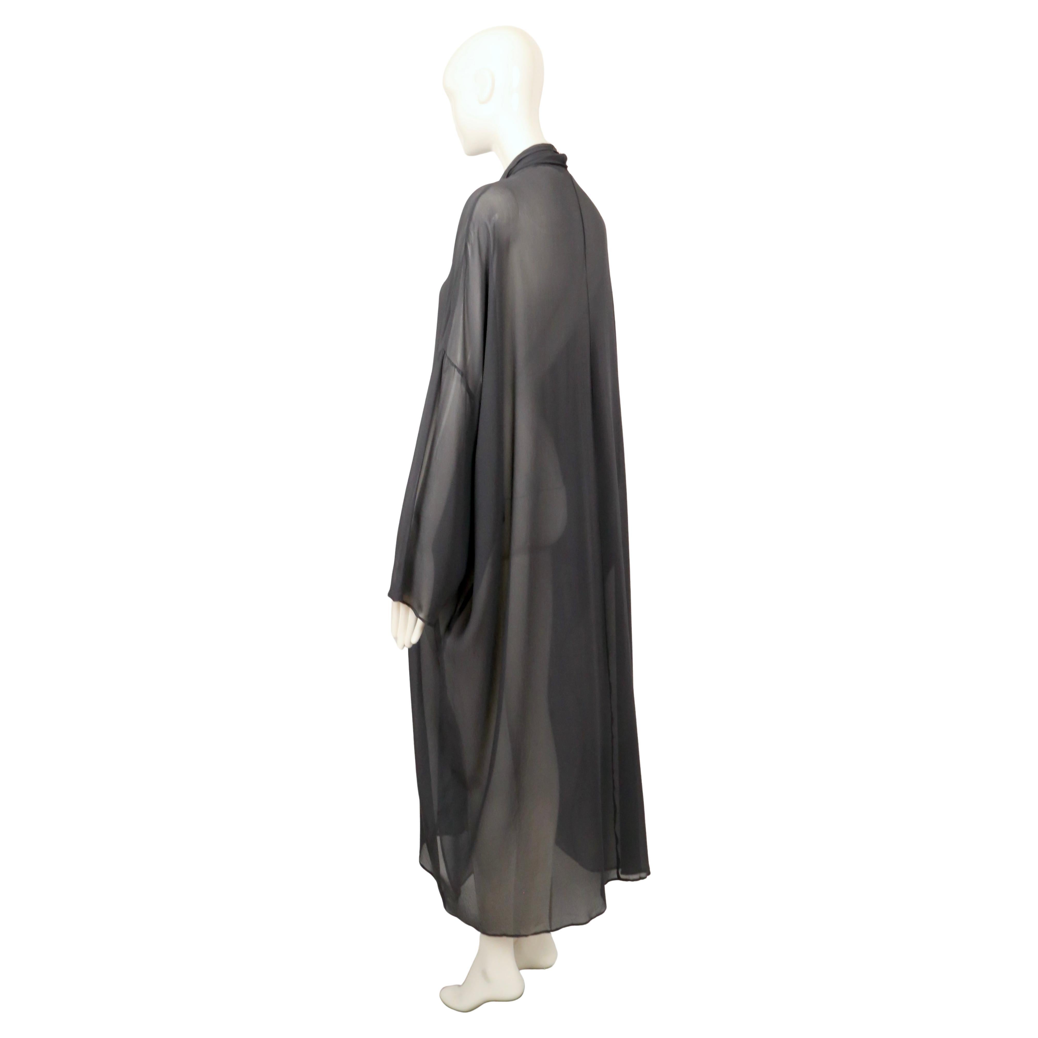 1980's DOLCE & GABBANA sheer silk duster coat For Sale 2