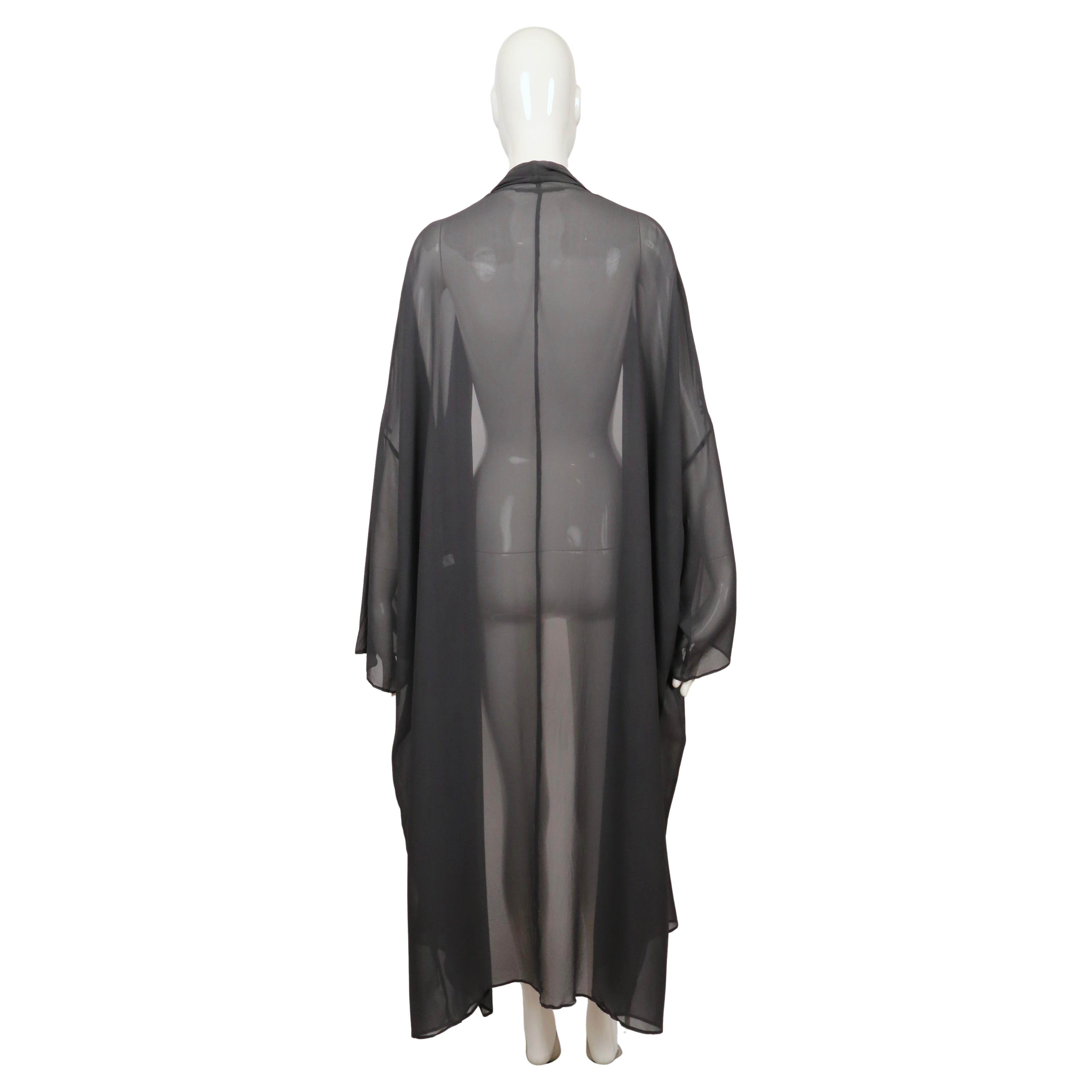 1980's DOLCE & GABBANA sheer silk duster coat For Sale 3