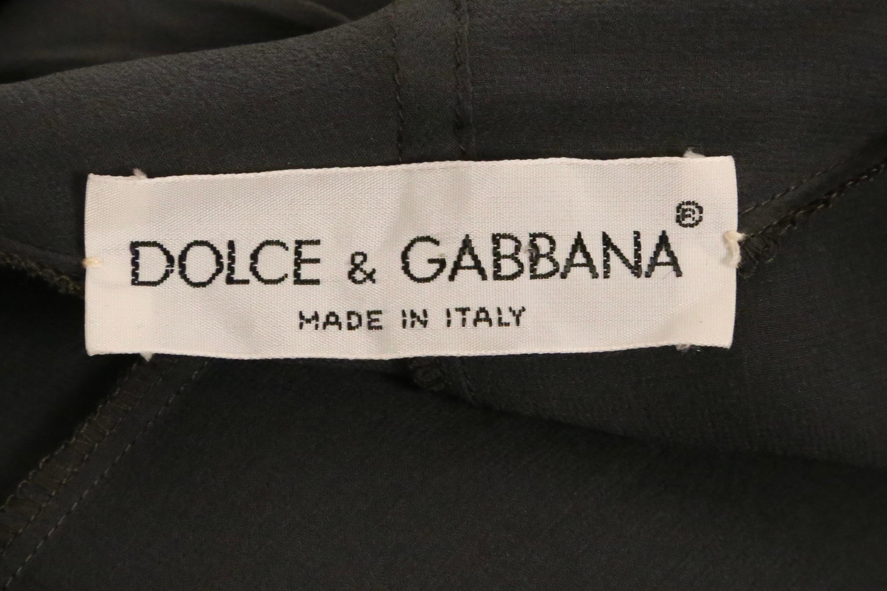 1980's DOLCE & GABBANA sheer silk duster coat For Sale 4