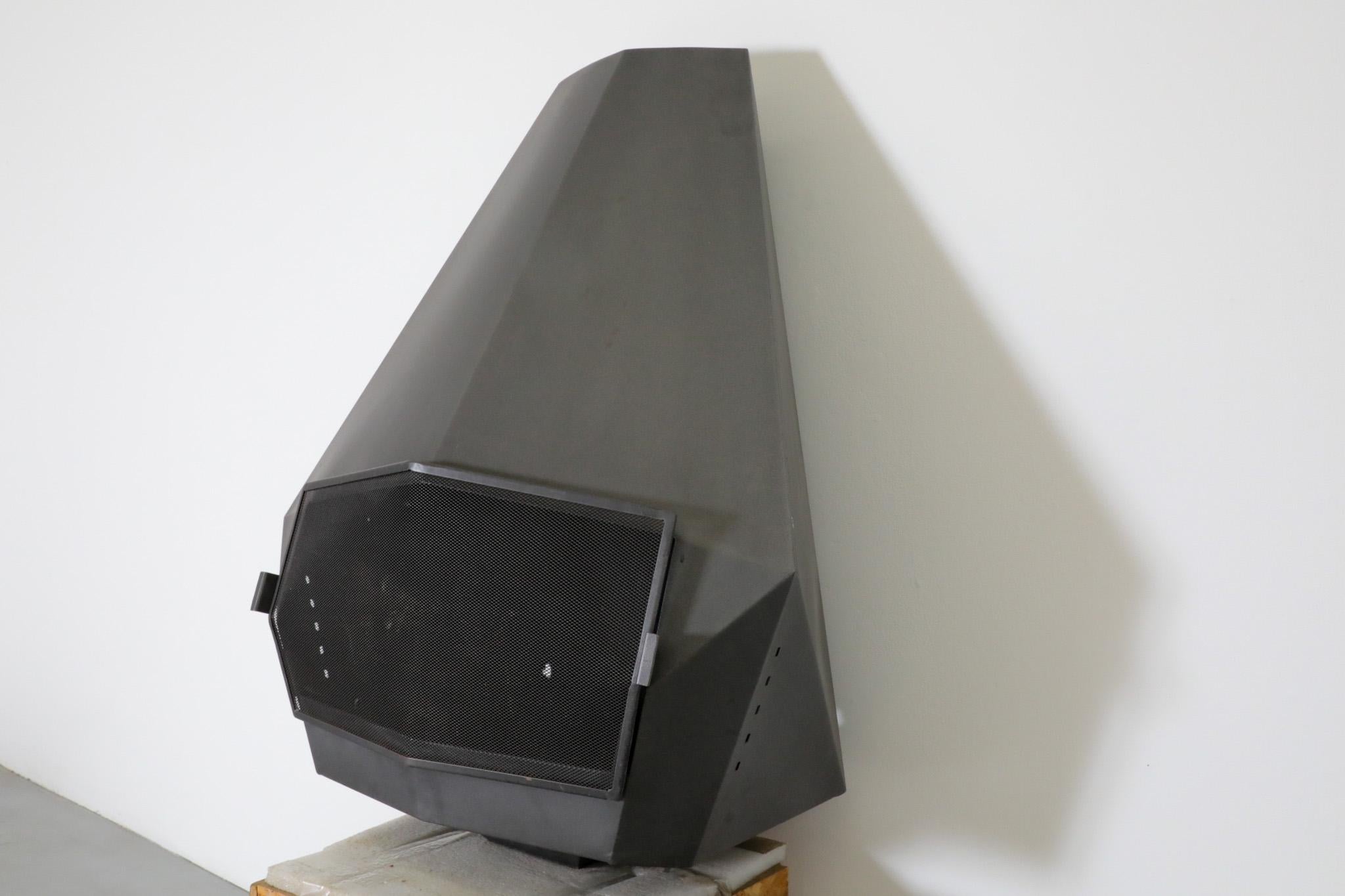 Enameled 1980's Don-Bar Wall Mounted Fireplace Model 5005 For Sale