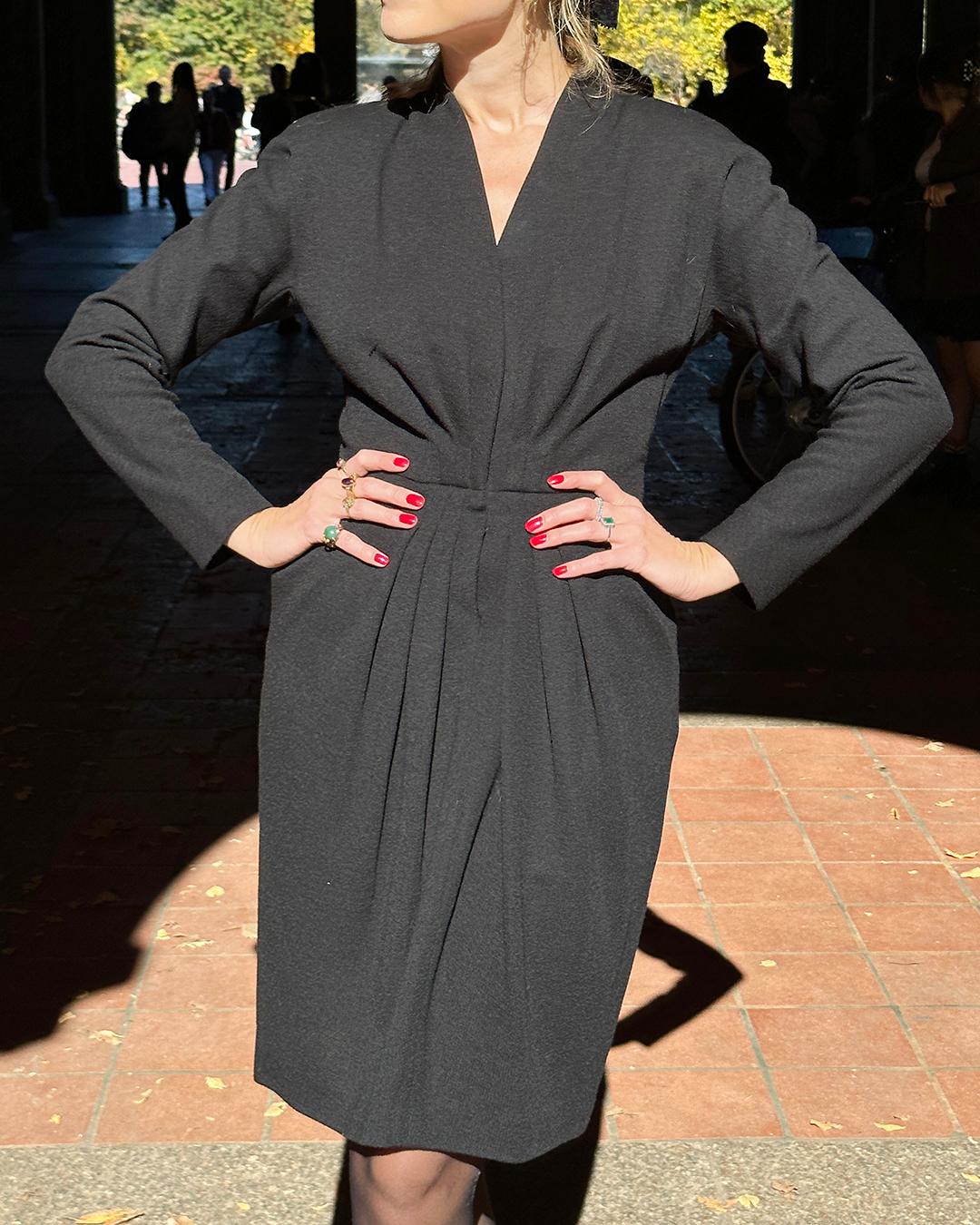 1980s Donna Karan Wool Dress 3