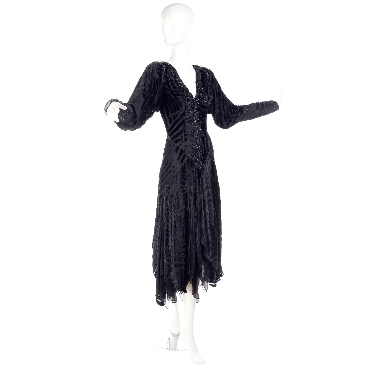 This gorgeous vintage black dress came from the estate of a woman who loved designer clothing. Her impressive wardrobe included rare designer pieces and many of her sensational mid to late century pieces were created by Givenchy, Bill Blass,