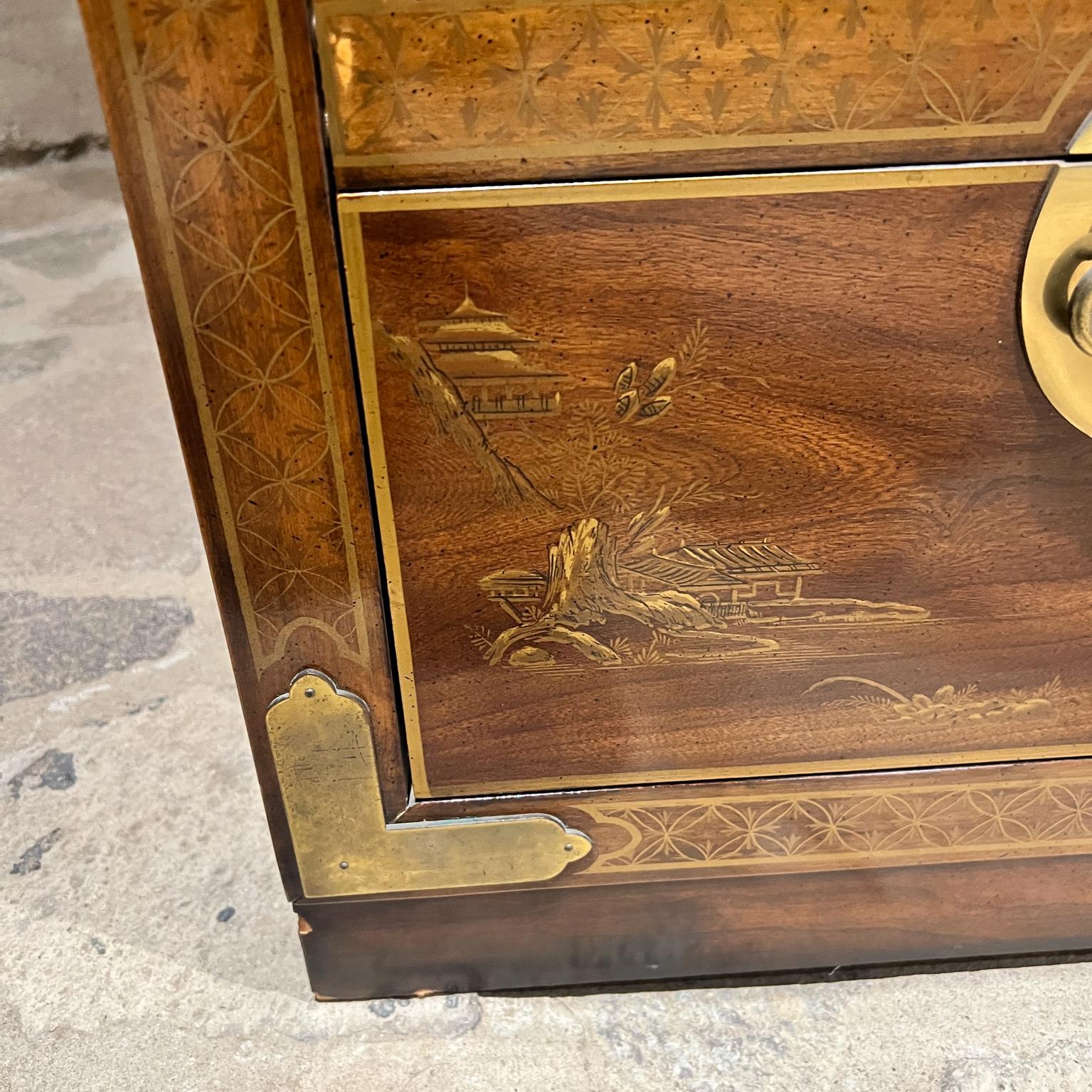 Legno Cassettiera anni '80 Drexel Et Cetera Collection Chinoiserie in vendita
