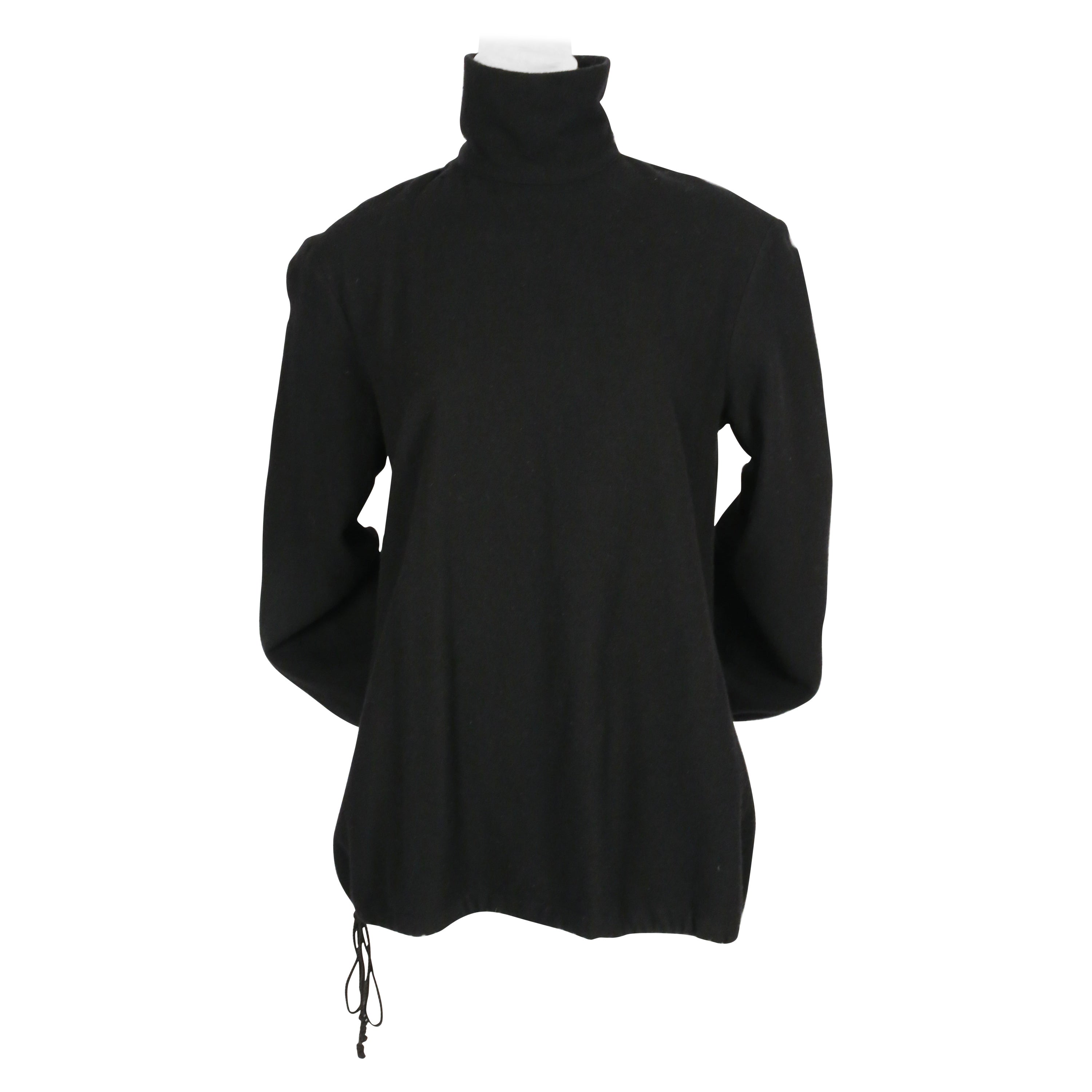 Top in maglia di lana e cachemire di DRIES VAN NOTEN degli anni '80 con chiusura posteriore a bottoni in vendita