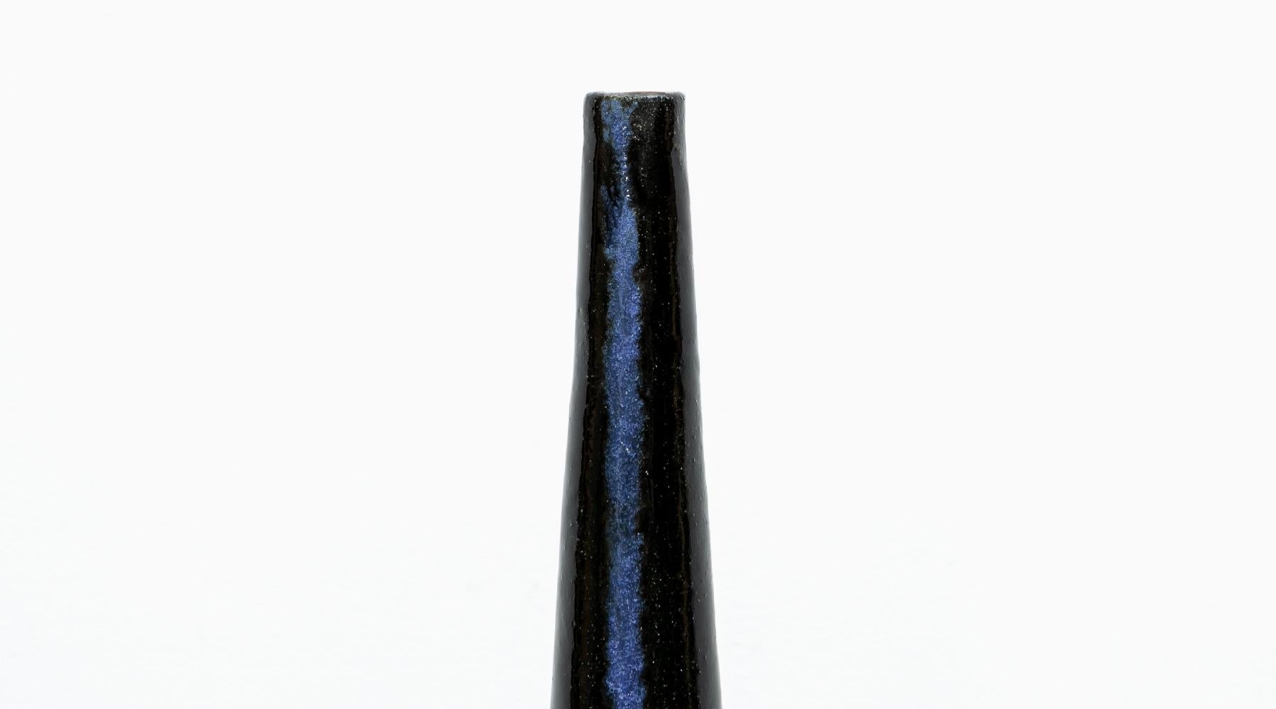 1980s Earth Colored Bottle by Bruno Gambone 'a' For Sale 1