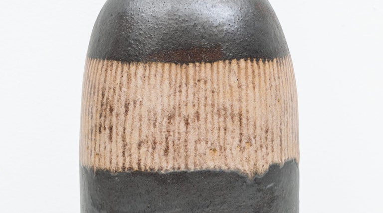 1980s Earth Colored Bottle by Bruno Gambone 'b' For Sale 9