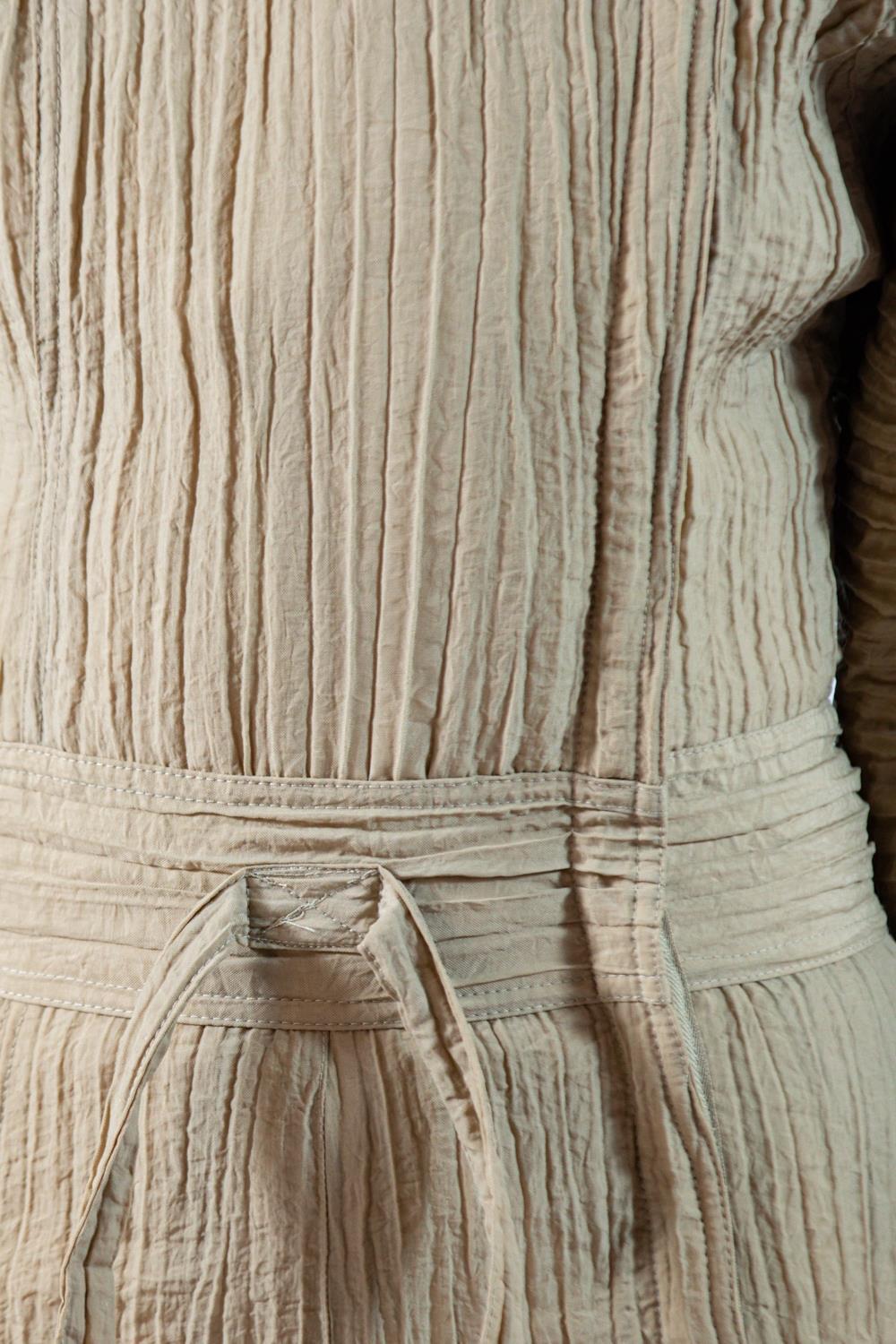 1980S Ecru Cotton Blend Jumpsuit For Sale 6