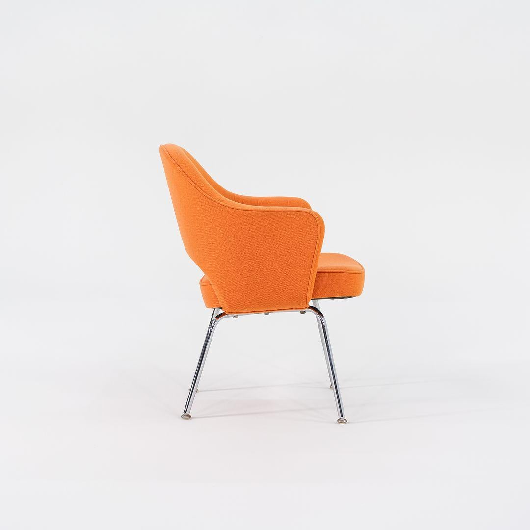 1980er Jahre Eero Saarinen für Knoll Schreibtisch oder Esszimmerstuhl in Hopsack-Stoff (Moderne) im Angebot