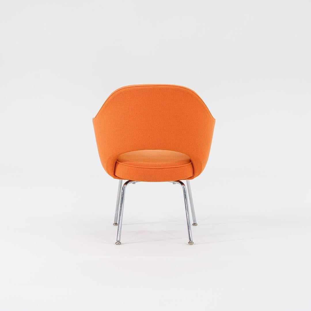 1980er Jahre Eero Saarinen für Knoll Schreibtisch oder Esszimmerstuhl in Hopsack-Stoff (amerikanisch) im Angebot