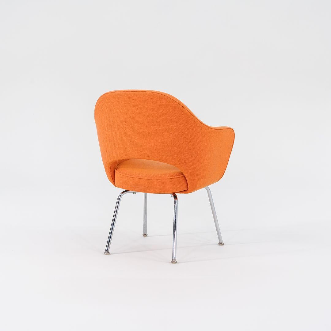 1980er Jahre Eero Saarinen für Knoll Schreibtisch oder Esszimmerstuhl in Hopsack-Stoff (Ende des 20. Jahrhunderts) im Angebot