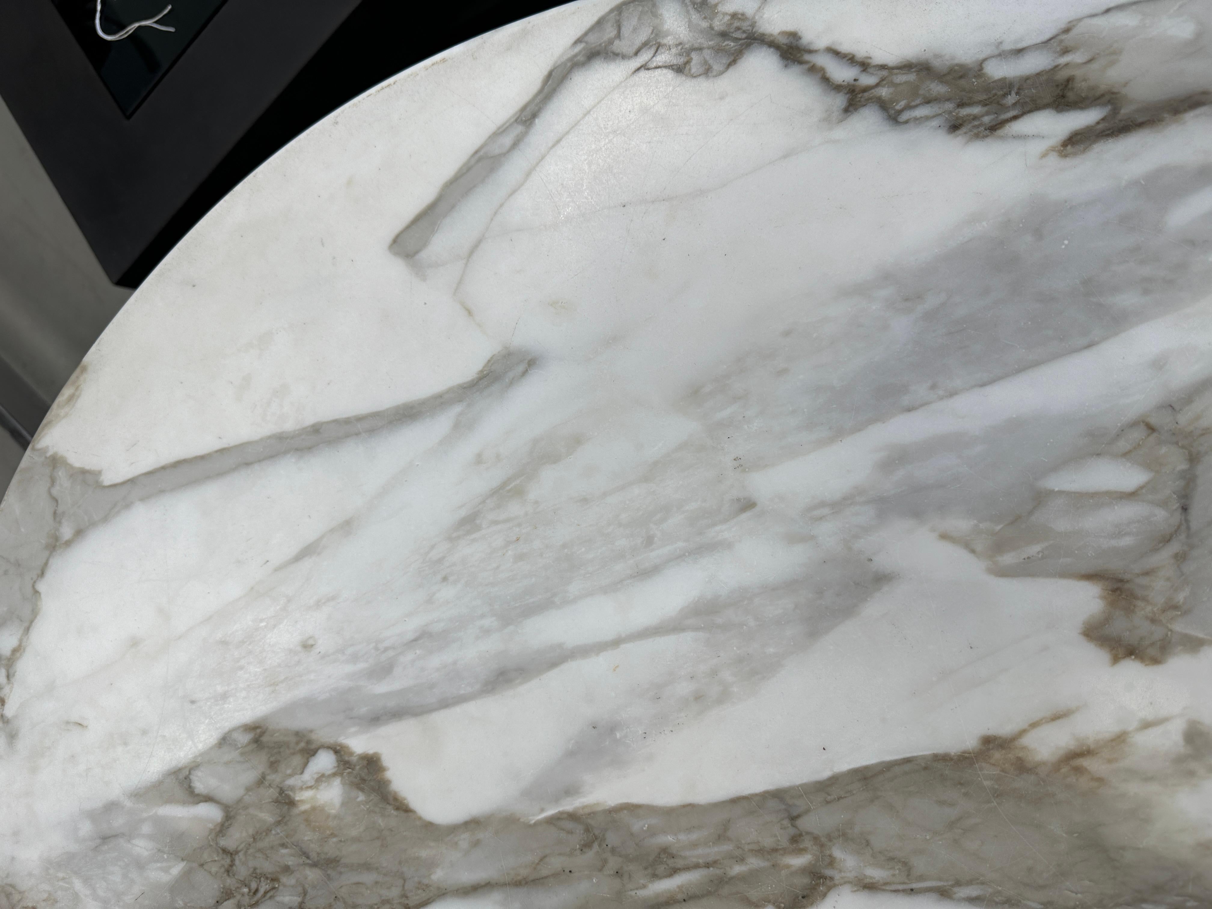 1980’s Eero Saarinen for Knoll Tulip Table with Marble Top 4
