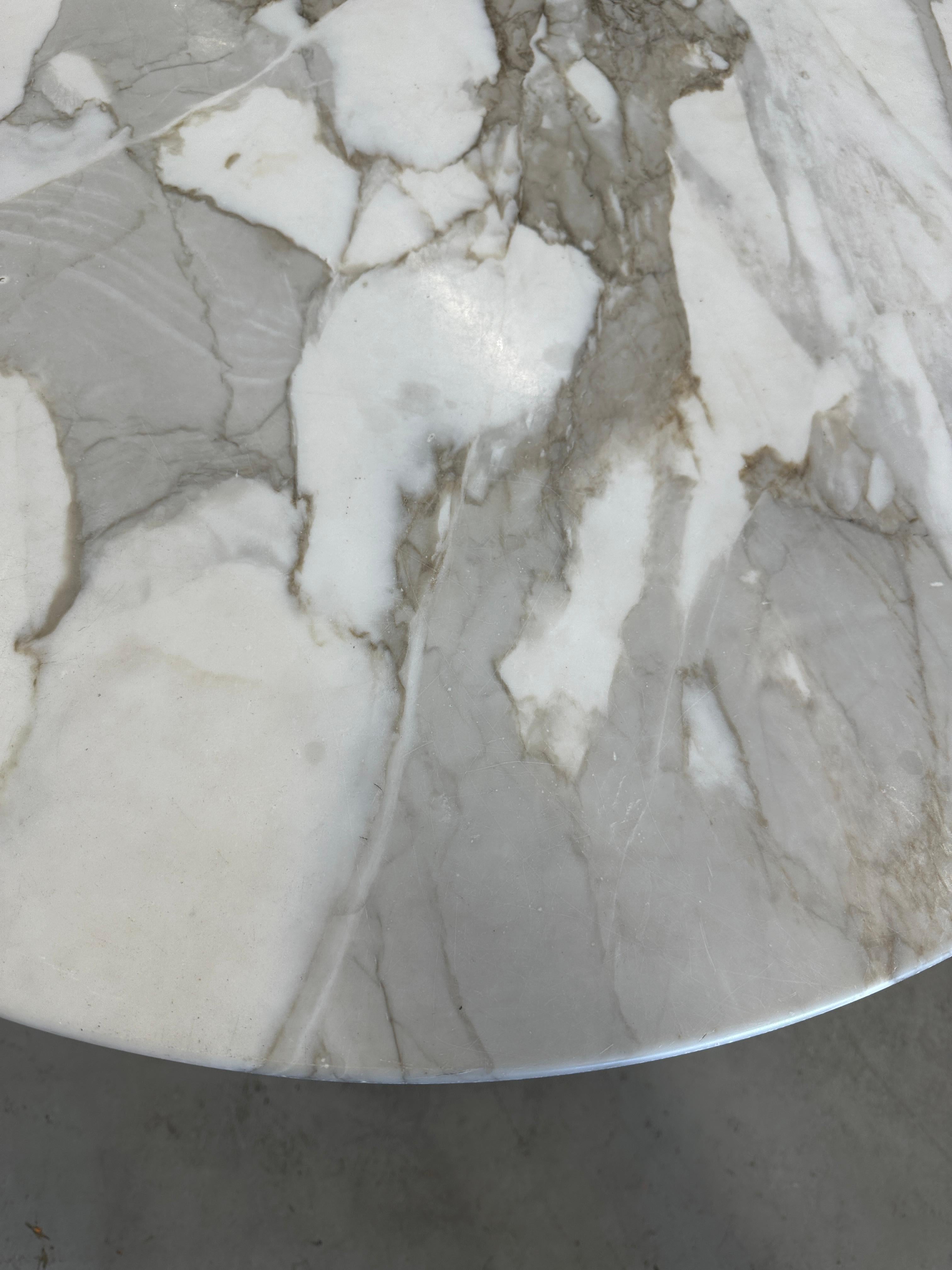 1980’s Eero Saarinen for Knoll Tulip Table with Marble Top 6