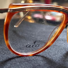 1980s Elegant Vintage Fake Tortoiseshell Gucci Sunglasses