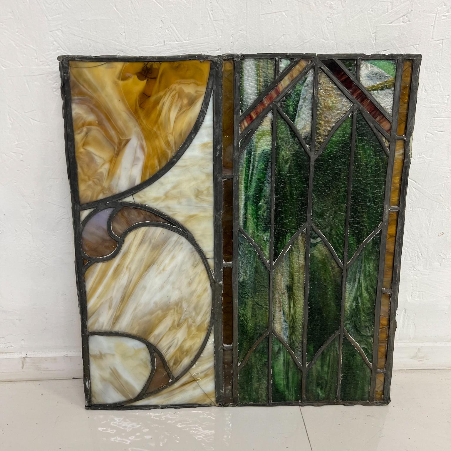 1980s Elegantly colored stained-glass window panel stunning Handcrafted Vintage
21.5 x 23.13 tall x Stain Lead Glass
Preowned original unrestored vintage condition.
See images provided please.
 