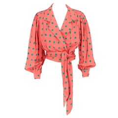 Retro 1980s Emanuel Ungaro Polka-Dots Top