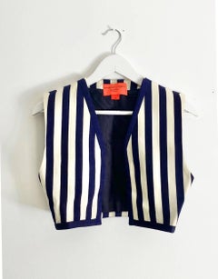 1980s Emmanuel Ungaro Cropped Sleeveless Waistcoat Bolero
