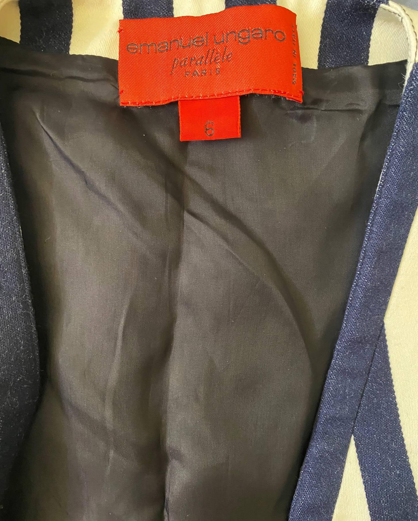 Women's or Men's 1980s Emmanuel Ungaro Cropped Sleeveless Waistcoat Bolero  For Sale