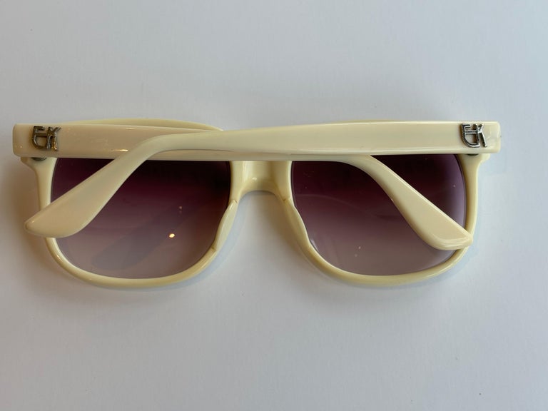 1980s Emmanuelle Khanh Paris Beige Colored w/Iconic EK  display picture 1