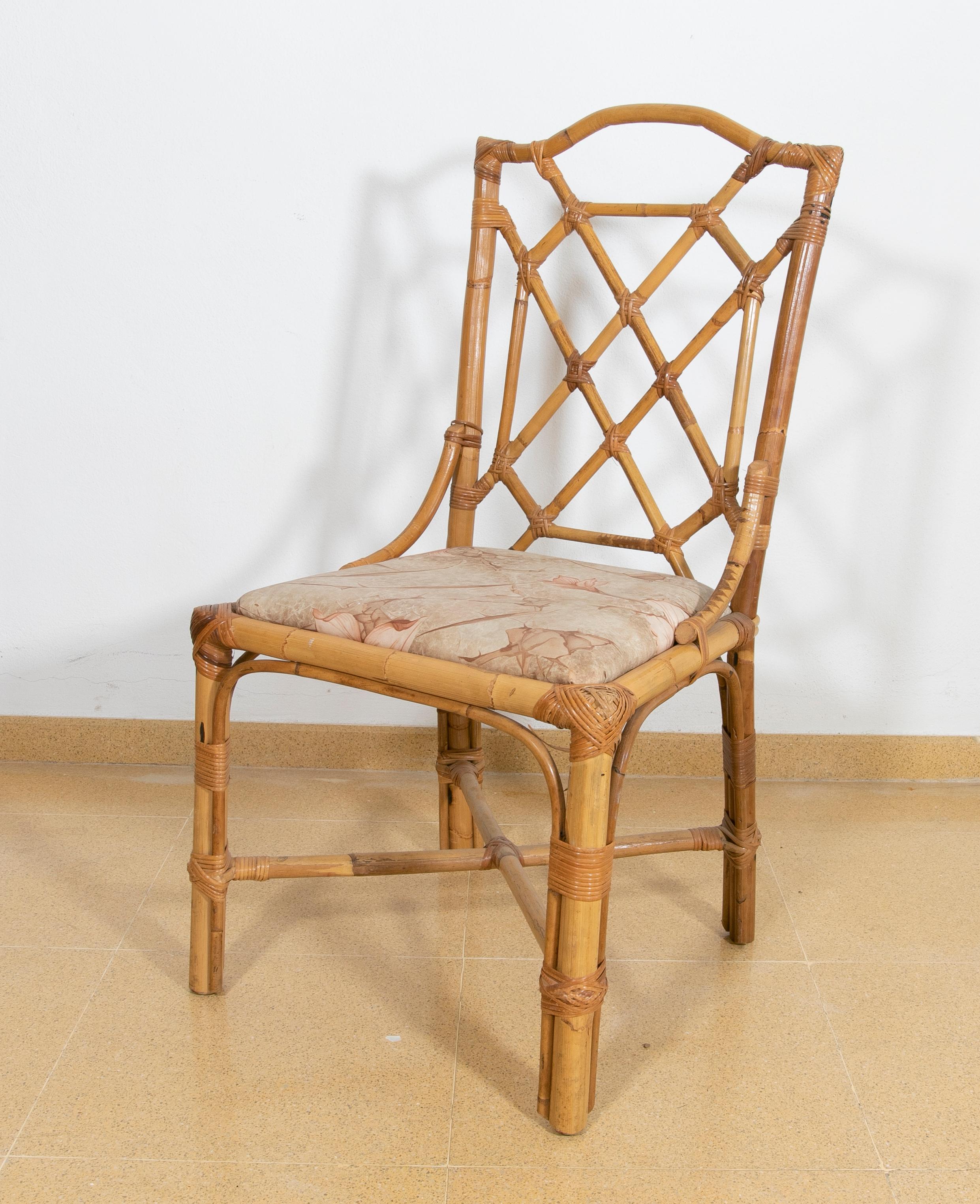 1980s, English Bamboo Chair  In Good Condition For Sale In Marbella, ES