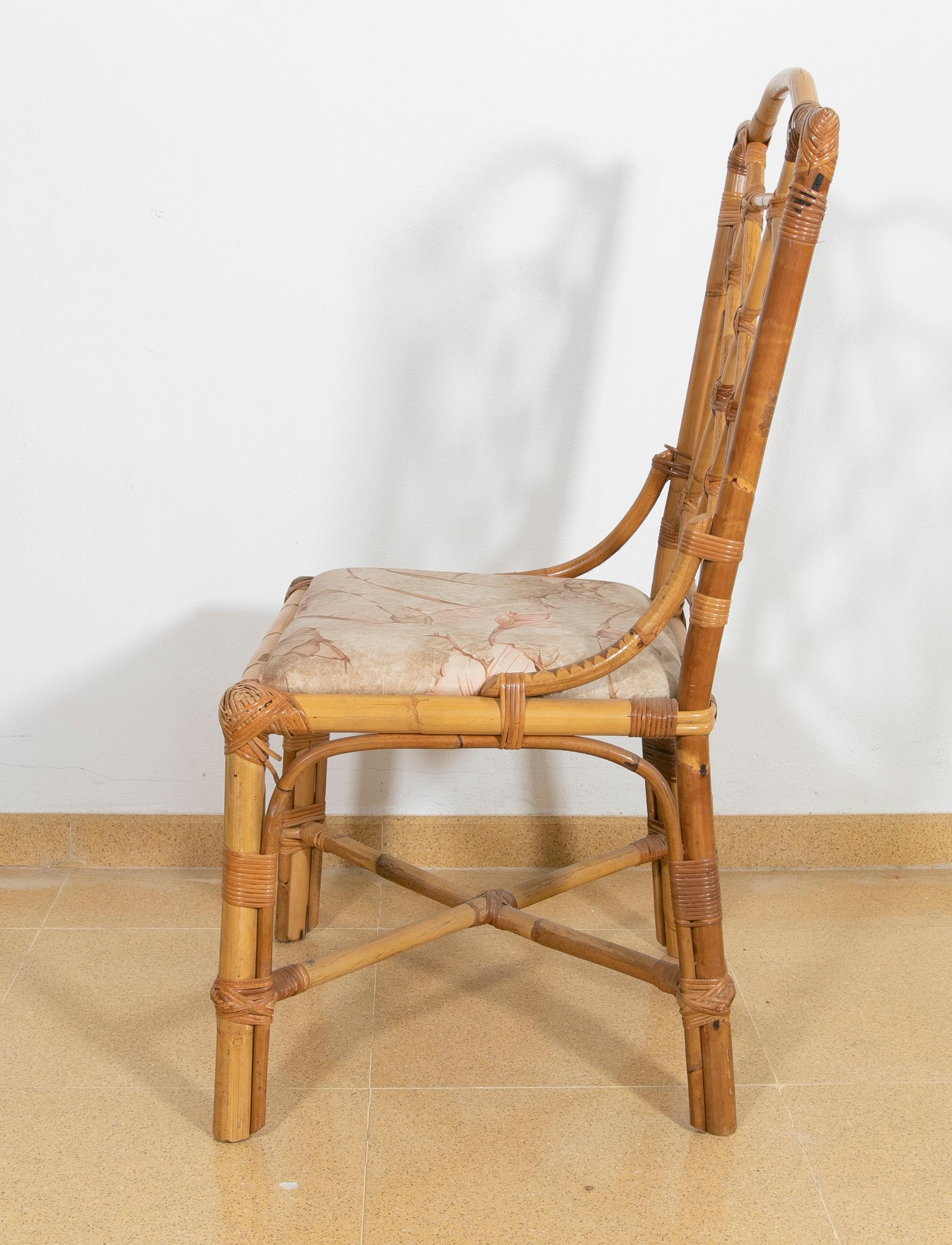20th Century 1980s, English Bamboo Chair  For Sale