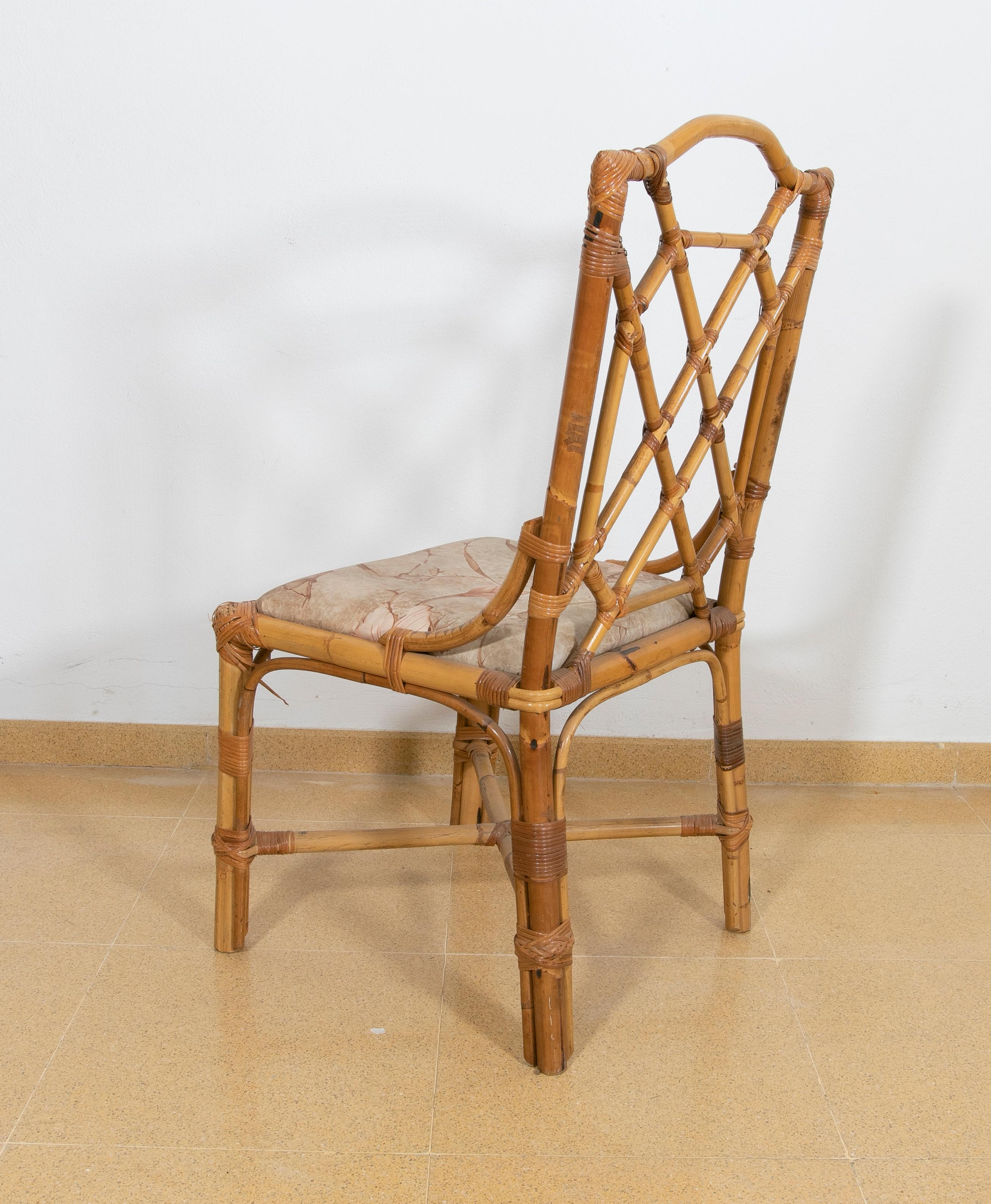 20ième siècle Chaise anglaise en bambou, années 1980  en vente