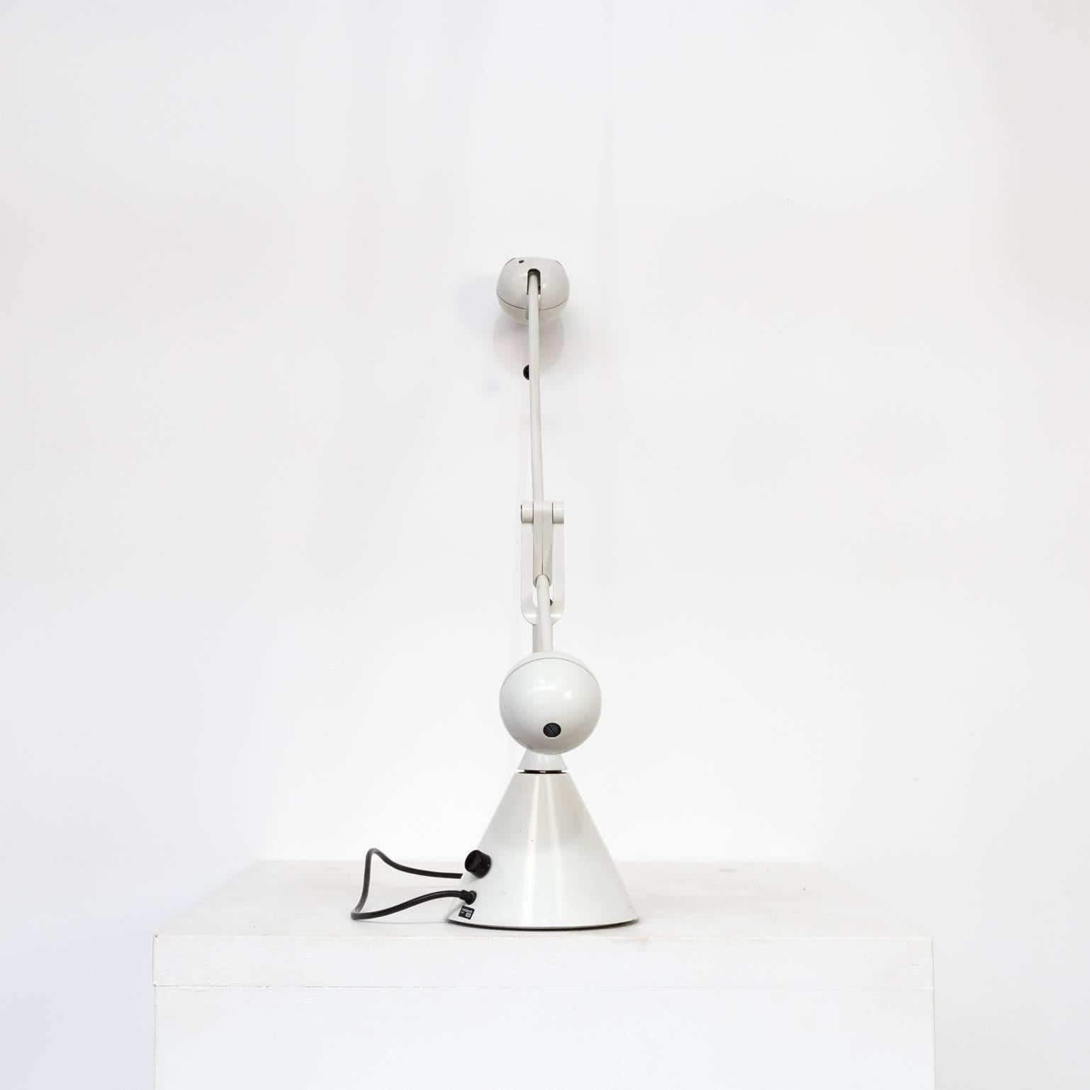1980s Enrique French Table Lamp for Metalarte Spain In Good Condition In Amstelveen, Noord
