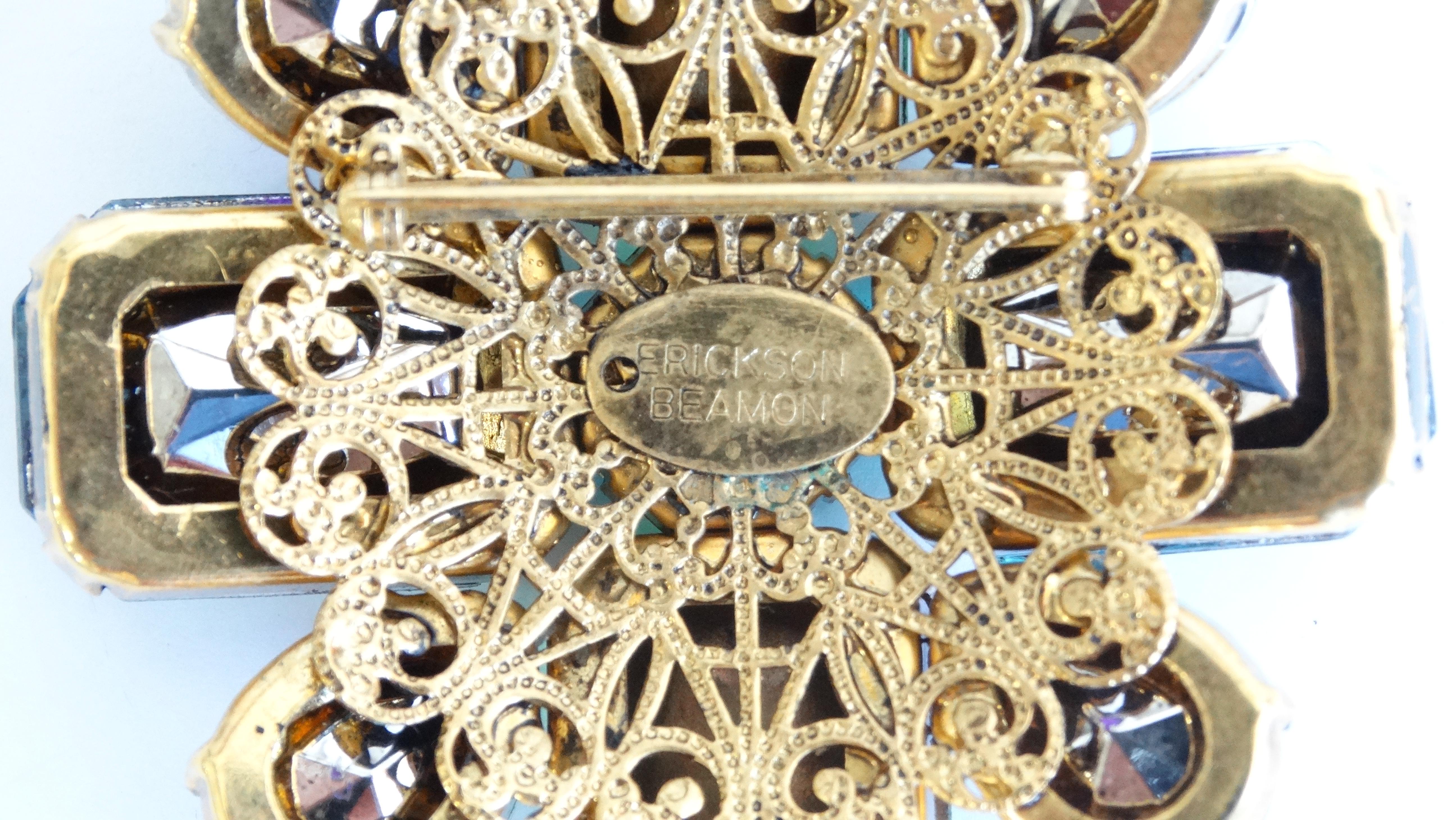Spilla con strass di Erickson Beamon degli anni '80 in vendita 1