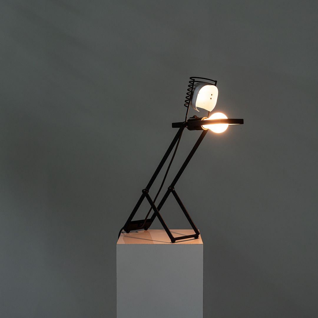 1980s Ernesto Gismondi for Artemide Sintesi Table / Desk Lamp in Black For Sale 3