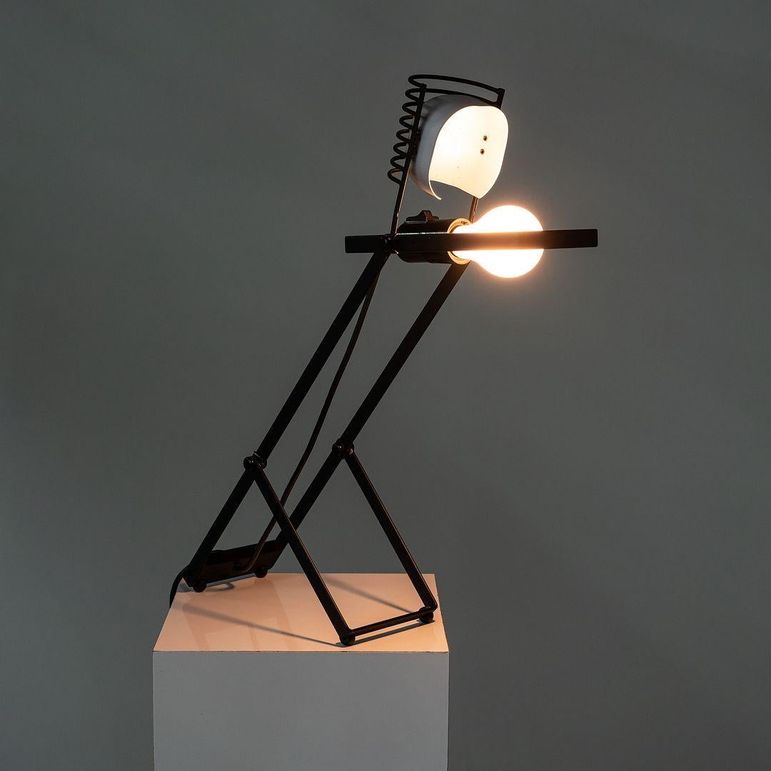 1980s Ernesto Gismondi for Artemide Sintesi Table / Desk Lamp in Black For Sale 2