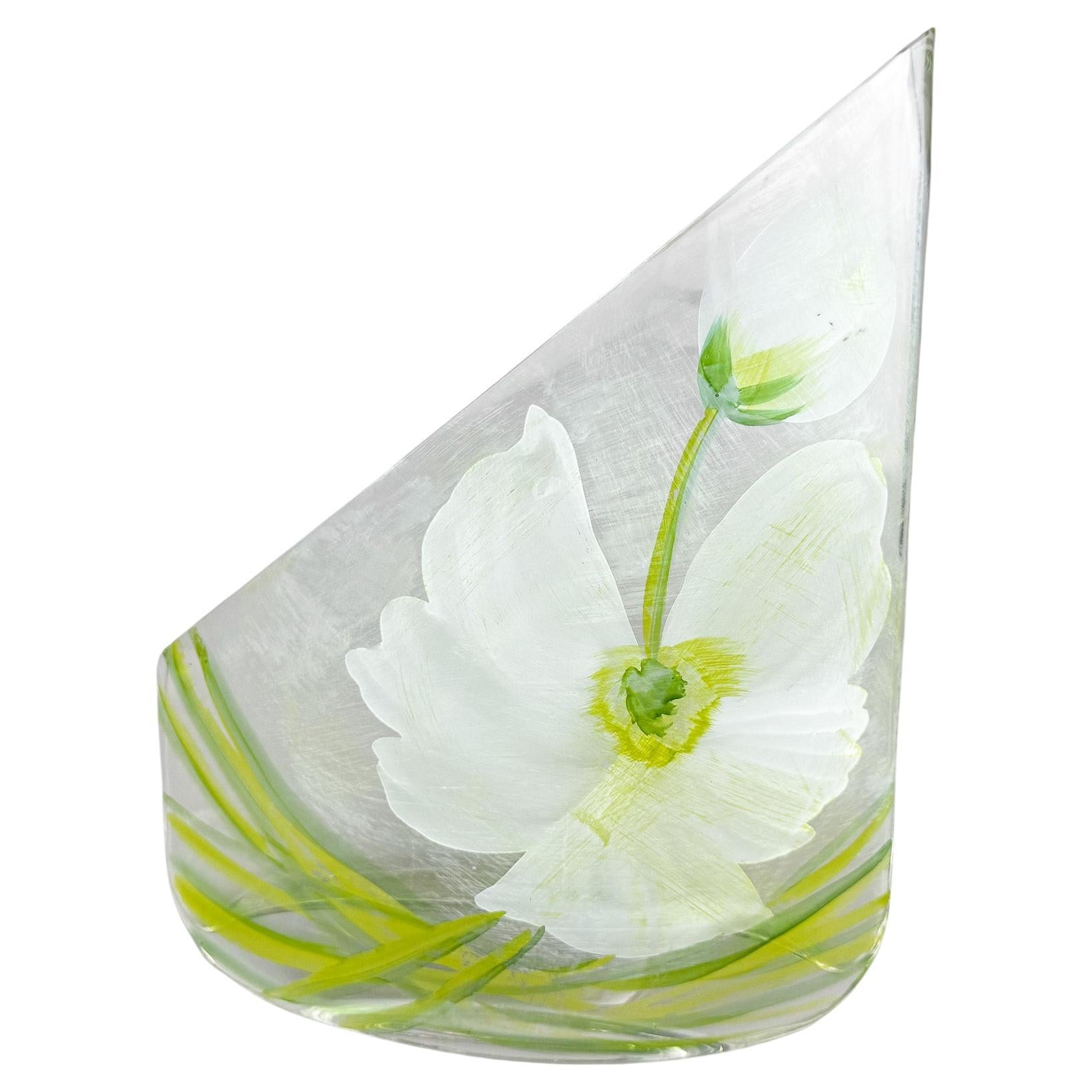 1980's Erwin Eisch Glass Vase