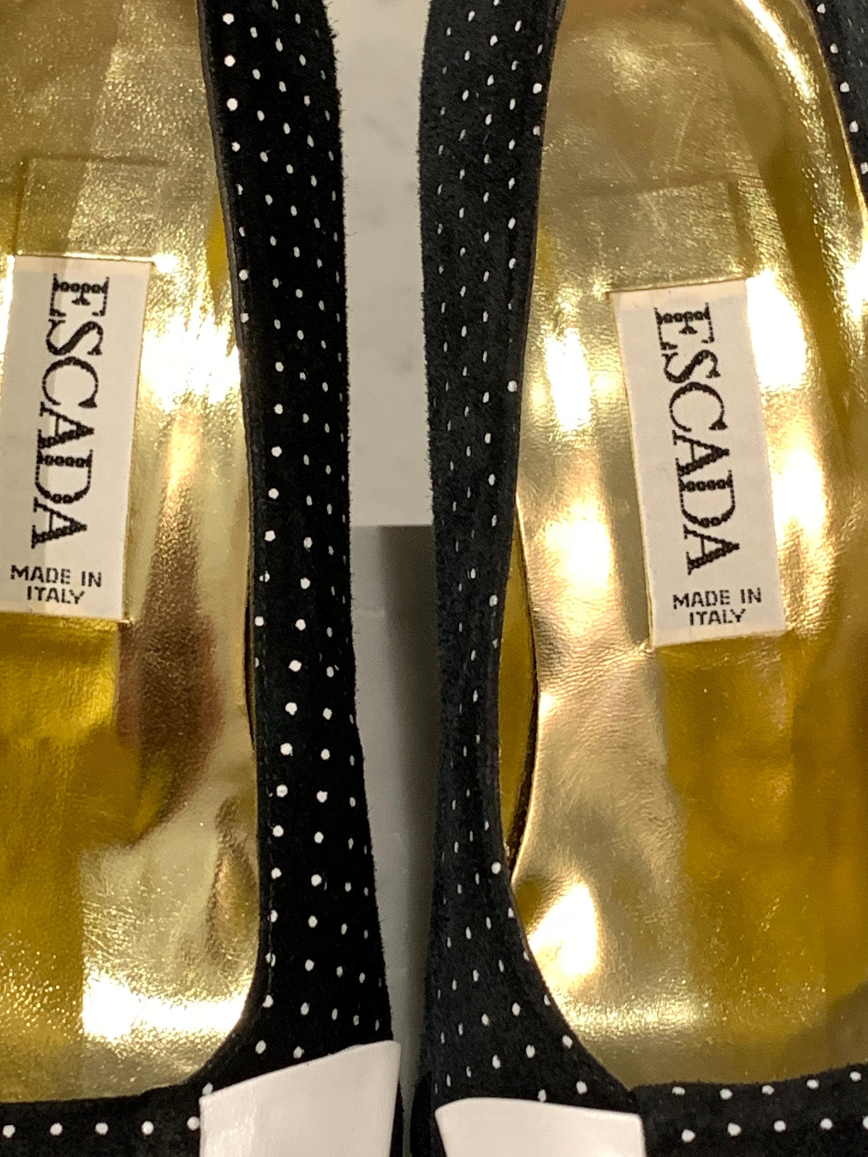 1980s ESCADA Bow Pumps Shoes In Good Condition For Sale In COLLINGWOOD, AU
