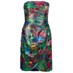 1980s Escada Dress Multicolor Sleeveless Dress Vintage 1980s Escada Dress Multicolor Sleeveless Dress