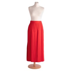 Vintage SPECIAL HOLIDAY PRICE: 1980s Escada midi red frilled skirt