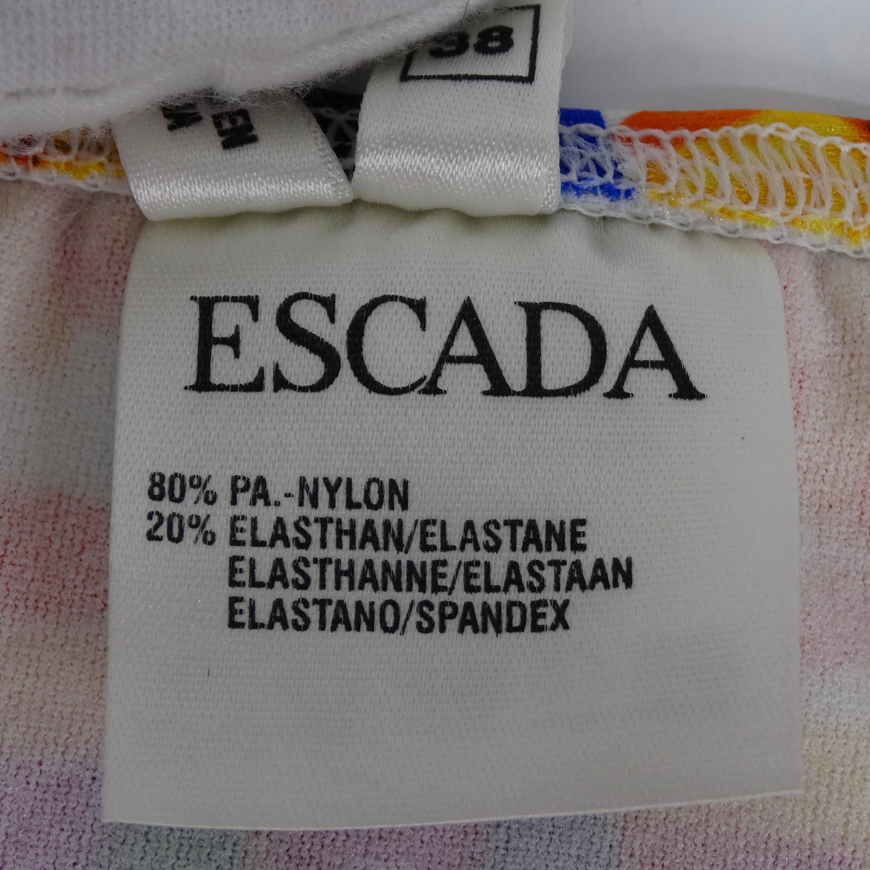 1980s Escada Multicolor O-Ring Bikini For Sale 8