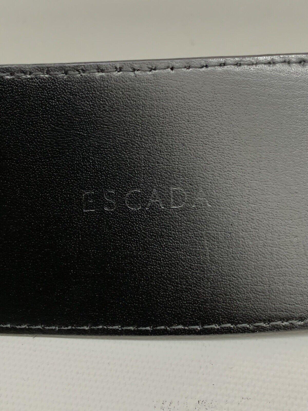 Black 1980s Escada Novelty Snooker Balls Buckle Leather Statement Belt For Sale