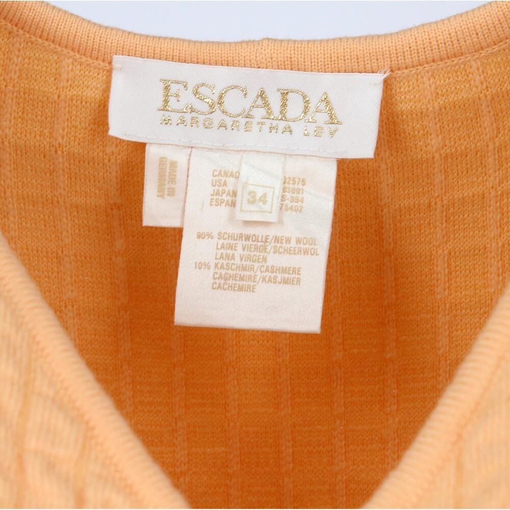 Women's 1980s Escada salmon pink vest